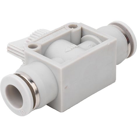 Vanne d'arrêt en plastique HVFF, raccord rapide pour équipements pneumatiques automatiques, 10 mm (1/5)