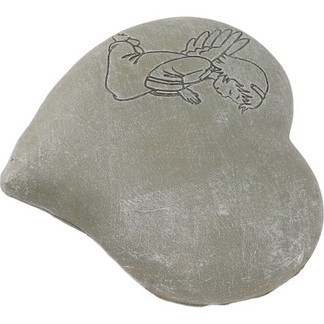 Pierre commémorative pour chien, en forme de cœur, joli design féminin, imperméable, en résine, projet DIY, cadeau en hommage à un animal de compagnie disparu, pour loisirs créatifs, verte (1/5)