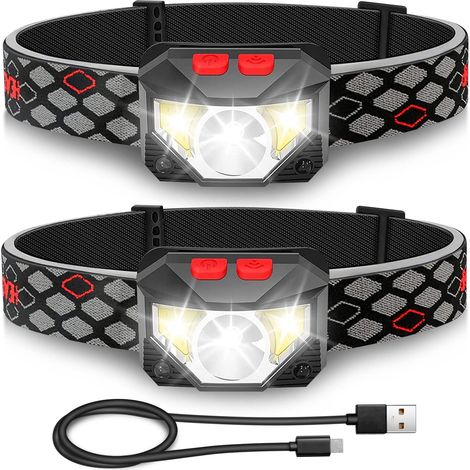 Linterna LED, linterna impermeable, para acampar, hacer senderismo, pescar y trabajar [Clase energética A+++] (1/5)