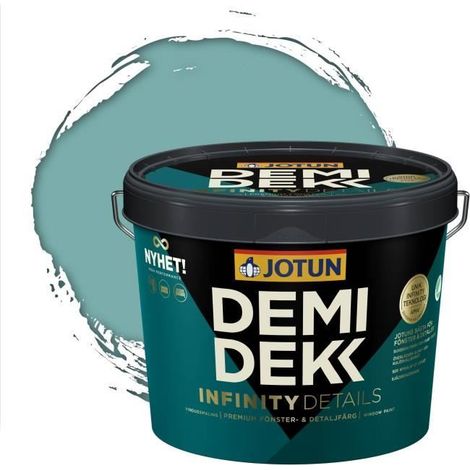 Peinture Bois - DEMIDEKK INFINITY DETAILS - Lasure Opaque Satinée - RAL 6034 - 3L (1/2)