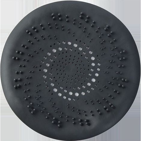Couvercle de bonde de douche (noir), récupérateur de cheveux en silicone, filtre de baignoire en silicone avec ventouse, pour cuisine et salle de bain. (1/5)