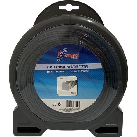 Filo di nylon per decespugliatori 3MM 56mt intrecciato Kawapower - Bricoferr