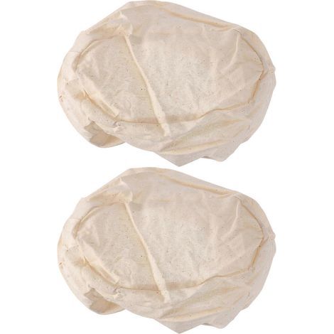 Set mit 2 Stoffhüllen für Brotkörbe und Gärkörbe (oval) – 25 x 15 x 8 cm (1/4)