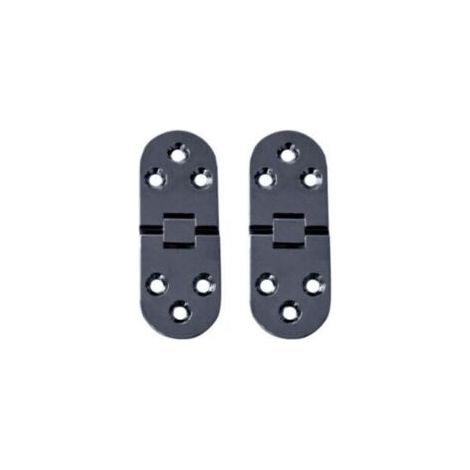 2 Pièces Charnières de Table Pliantes Plat Porte Cabinet Pliable Charnières Alliage Zinc Charniere Porte Placard,Round Edge Charnières pour Porte de Meuble avec vis,pour Table,Meubles Bureau (1/5)