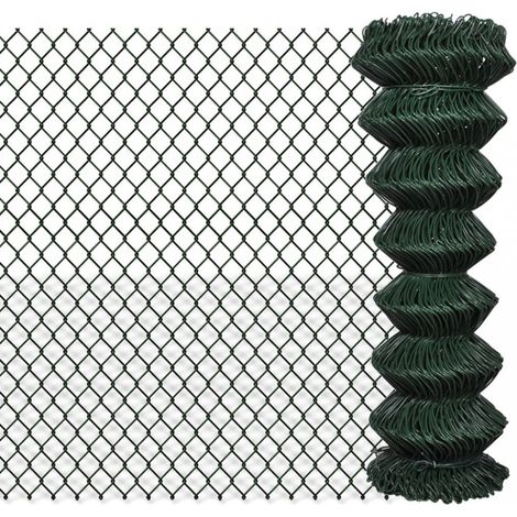 Maschendrahtzaun Stahl 1,25x25 m vidaXL (1/5)