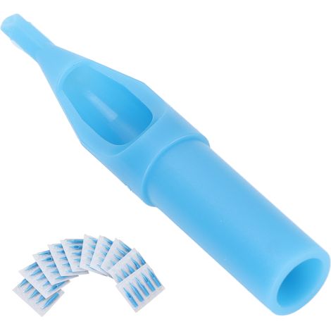 50 embouts d'aiguilles de tatouage stériles, kit jetable individuel pour matériel de tatouage 3D professionnel (1/5)