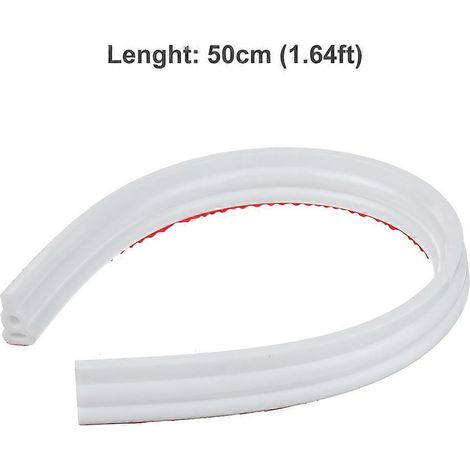 Bande d'étanchéité en silicone de 3 cm de haut pour cuisine, salle de bain et douche, avec seuil et barrière anti-eau pour sol.