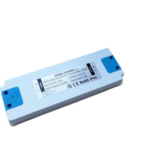Möbelnetzteil 72W 12V IP44 185x64x22 (1/4)