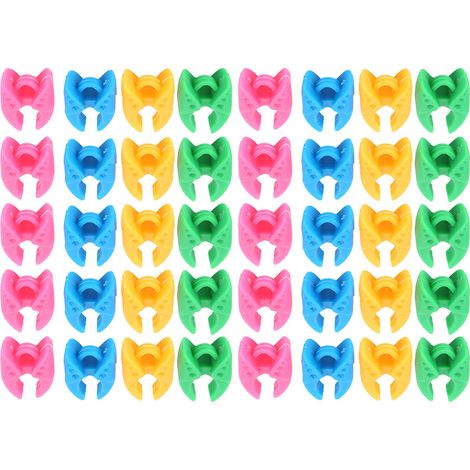 40 clips de bobine en silicone coloré pour accessoires de fil à coudre (1/5)