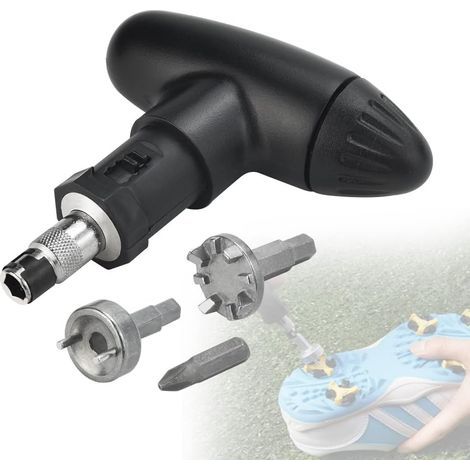Golfschuhschlüssel aus ABS und Stahl, Einstellwerkzeug zum Anbringen und Reparieren von Spikes (1/5)