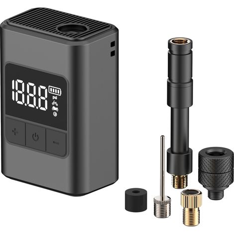 Compresseur d'air portable pour pneus, avec télécommande, pour gonfler les pneus de vélo, de voiture ou de moto.-AquaForge
