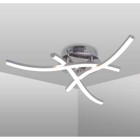 Suspension Luminaire en Forme de Vague, Lumière Blanche Neutre 4000K, LED Intégrées 18W 1600Lm, Lustre Moderne pour Le Restaurant de Salon de Chambre Coucher, 220V (1/5)