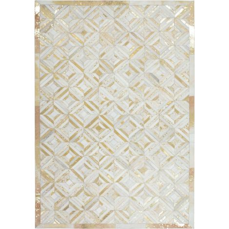 Tapis fait main spark 410 ivoire or - 80 x 150 cm (1/4)