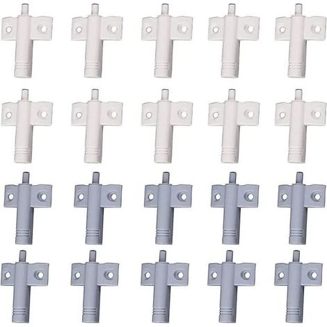 20 amortisseurs de porte de cuisine, amortisseurs de placard, amortisseurs de tiroir, amortisseurs doux et silencieux, blanc et gris (1/5)