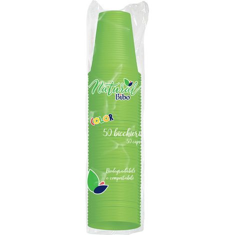 Bicchieri 200cc 50pz Colorati BIBO - size Verde (1/5)