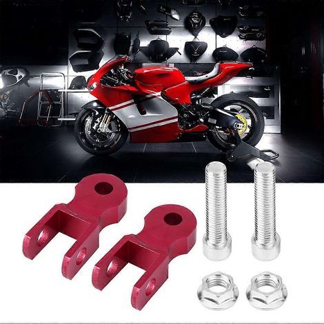 Stück Universal Motorrad-Dämpfungserhöhung Stoßdämpfer 5cm Chassis Rot (mit Schraube) (1/5)