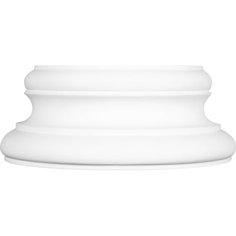 Säulen und Halbsäulen rund kanneliert Stuck Auswahl 180mm N3318: Halbrund, Basis