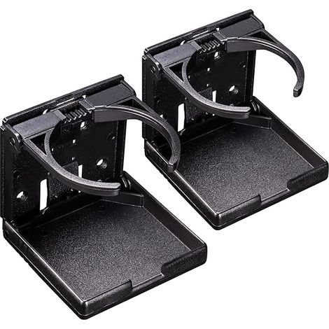 SHINING HOUSE Paquet de 2 porte-gobelets, pliables et réglables, s'adaptent à la plupart des tailles de tasses, bouteilles, bocaux, porte-gobelets pour voitures, camions, camping-cars, fourgonnettes (1/5)