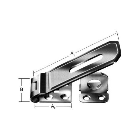 Aldabilla puerta cadenas 200x 50mm Nr.25200Z (por 5)