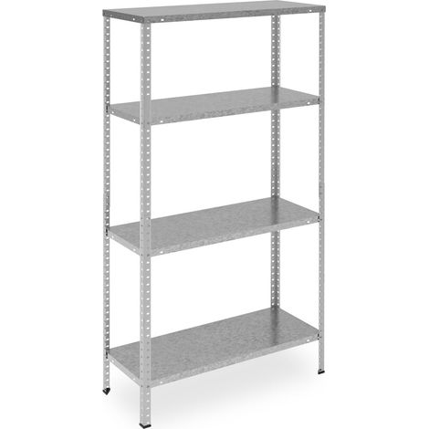 Scaffale in metallo zincato con 4 ripiani 88307