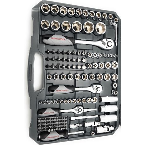Coffret clés + douilles 1/4 -3/8 -1/2 - KRAFTWERK