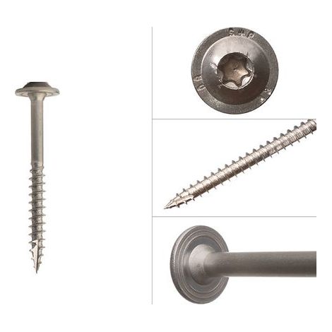 Tellerkopfschrauben edelstahl a2 6.0 x 70 mm Torx - Schachtel 100 (1/3)