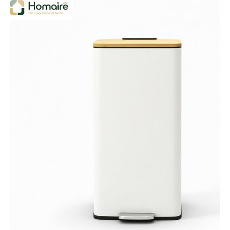 Meuble de rangement avec tiroirs, blanc, en décor bois 29.5 x 29.5 x 56.8 cm HOMAIRE (1/5)