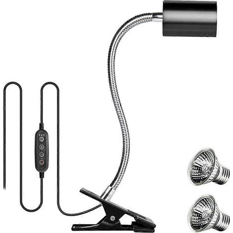 EU PLUG, 50W Halogen ampoule Included reptile Heat lampe aquarium Tank Heating Lamps pour Tortoise Lizard Snake (1/5)