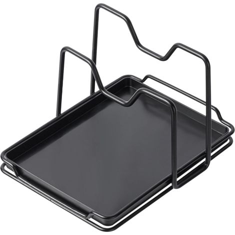 Rack Pour Couvercles De Casserole - Support Pour Spatules - En Fer - Pour Evier Ou Plan De Travail - 19 X 15 8 X 13 Cm - 1 Piece (1/5)