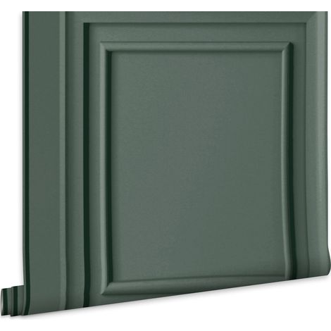 Laura Ashley Redbrook Wood Panel Vliestapete Fern Green 10mx52cm