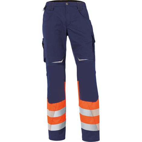 Kübler REFLECTIQ Hose Klasse 1 warnorange/dunkelblau Gr. 62 (1/2)