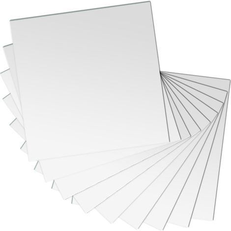 25 miroirs adhésifs carrés DIY 15cm, stickers muraux 3D en acrylique, déco autocollante pour salle de bain, chambre, cuisine, lot de 25 pièces (1/5)