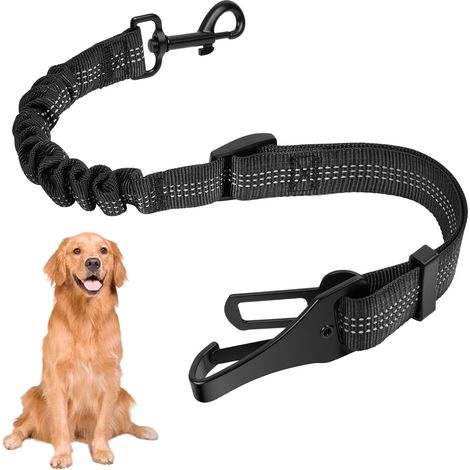 Cintura di sicurezza per auto per cani OSDUE, 1 pezzo, regolabile, con moschettone, in nylon elastico ammortizzante per i viaggi, adatta a tutti i tipi di auto (1/5)