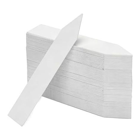 100 Pieces Plant Labels, Outdoor Garden Labels, Waterproof Plastic Labels, Pot, Outdoor Planting, Planting Flowers, Dishes, Herbs Available, 10x2cm - (1/5)
