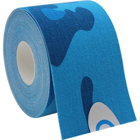 Ruban Kinesio - Élastique Coton Sans Latex - Pour Soutien Musculaire et Articulaire - Pré-découpé - 5 cm x 5 m - Lot de 1 (1/5)