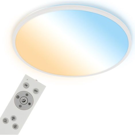 Briloner Pannello LED CCT Retroilluminazione Ø58x4,5 cm 45W 6000lm 2700K-6500K Bianco Caldo-Diurno Dimmerabile Bianco - Plafoniera Soggiorno Cucina Camera