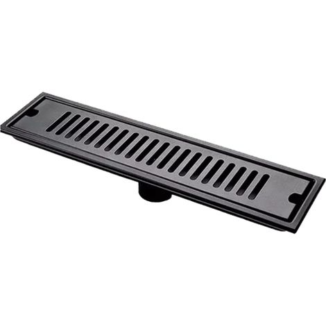 Siphon de sol rectangulaire en acier inoxydable 304, surface lisse, drainage rapide, désodorisant, pour douche, maison, hôtel, salle de bain, cuisine (1/5)