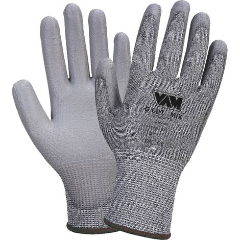 Guanti Anti Taglio Cat D Rivestiti in PU - Cut Mix Grigio XL