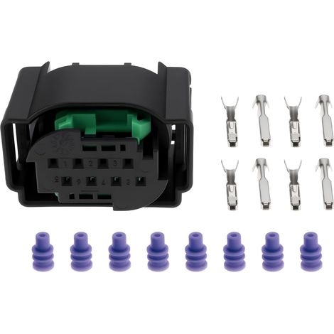 Set of 8-Pin Radar Sensor Connectors with Rubber Cap 4F0972708 Compatible with VW (1/5)
