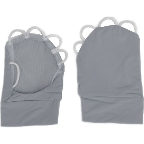Gants d'été demi-doigts respirants en soie glacée avec protection solaire pour hommes et femmes, taille M gauche (1/5)