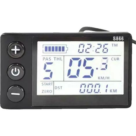 E-Bike Display, wasserdicht, LCD-Bildschirm, S866  5 Pin (1/2)