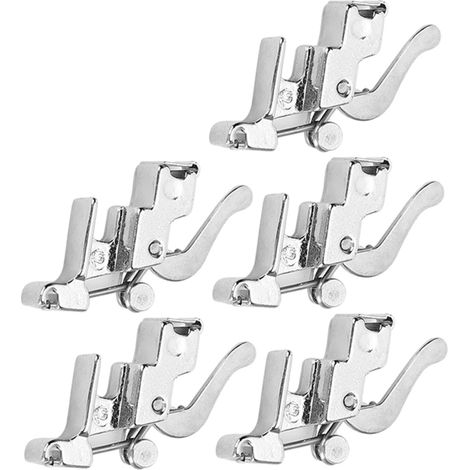 Juego de 5 soportes de cambio rápido para prensatelas para máquinas de coser eléctricas domésticas multifuncionales