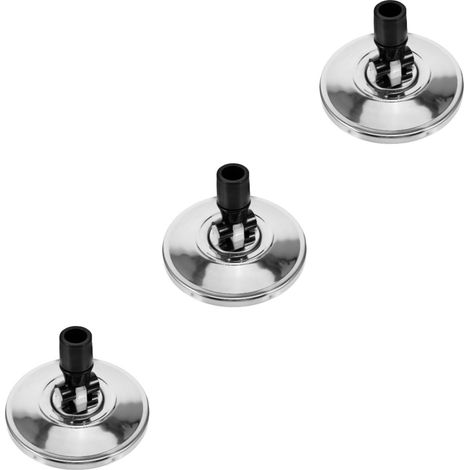 Lot de 3 têtes de rechange pour balai rotatif en acier inoxydable (1/5)