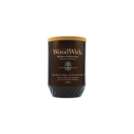 Fleur de cerisier et vanille - Mèche en bois - Grande bougie parfumée avec mèche en bois - Collection ReNew