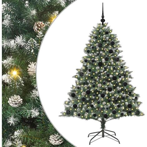 Künstlicher Weihnachtsbaum mit 300 LEDs mit Ständer Grün 180 cm vidaXL