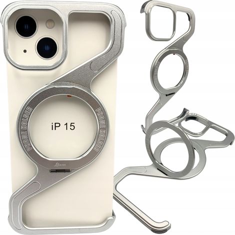Hülle für iPhone 15 Armored Magsafe Metallhülle Titanhalterung (1/5)