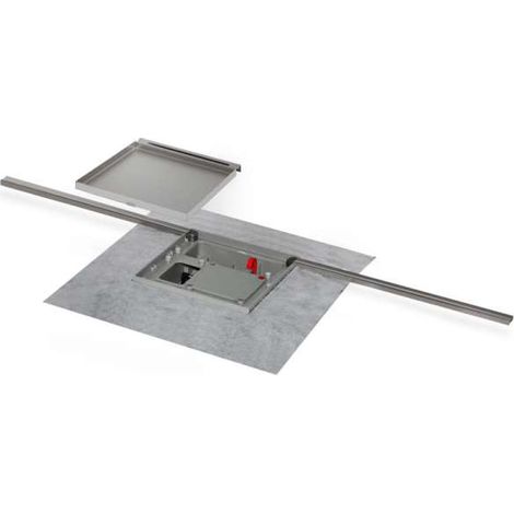 JUNG Plancofix Line JP50177 Bodenablaufpumpe für ebenerdige Duschen Einbaut. 9cm mit kürzbarer Rinne