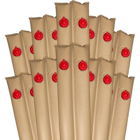 Lot de 10 Sacs à Eau Robustes pour couvertures de Piscine, Calibre 16, 3 m, Marron Clair (1/3)