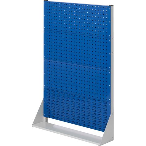 Kappes ®RasterPlan Stellwände einseitig Größe 4 - 3x Lochplatten 1x Schlitzplatte Enzianblau RAL 5010