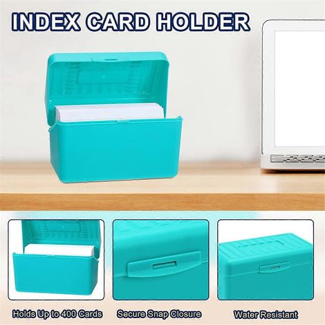 Boîte porte-fiches 3x5 pouces, étui de rangement pour fiches de notes flash (1/5)